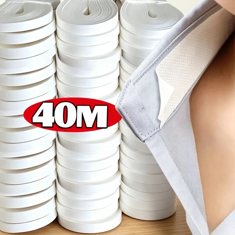 8/80M Disposable Collar Protector Sticker Hat Shirt Anti Dirty Grime Self Adhesive Fixing Tape Rolled Sweat Absorbent Breathable