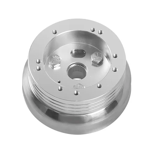 Adaptador de cubo pulido para volante de 5 y 6 orificios para Flaming River, Ididit, GM, Chevy