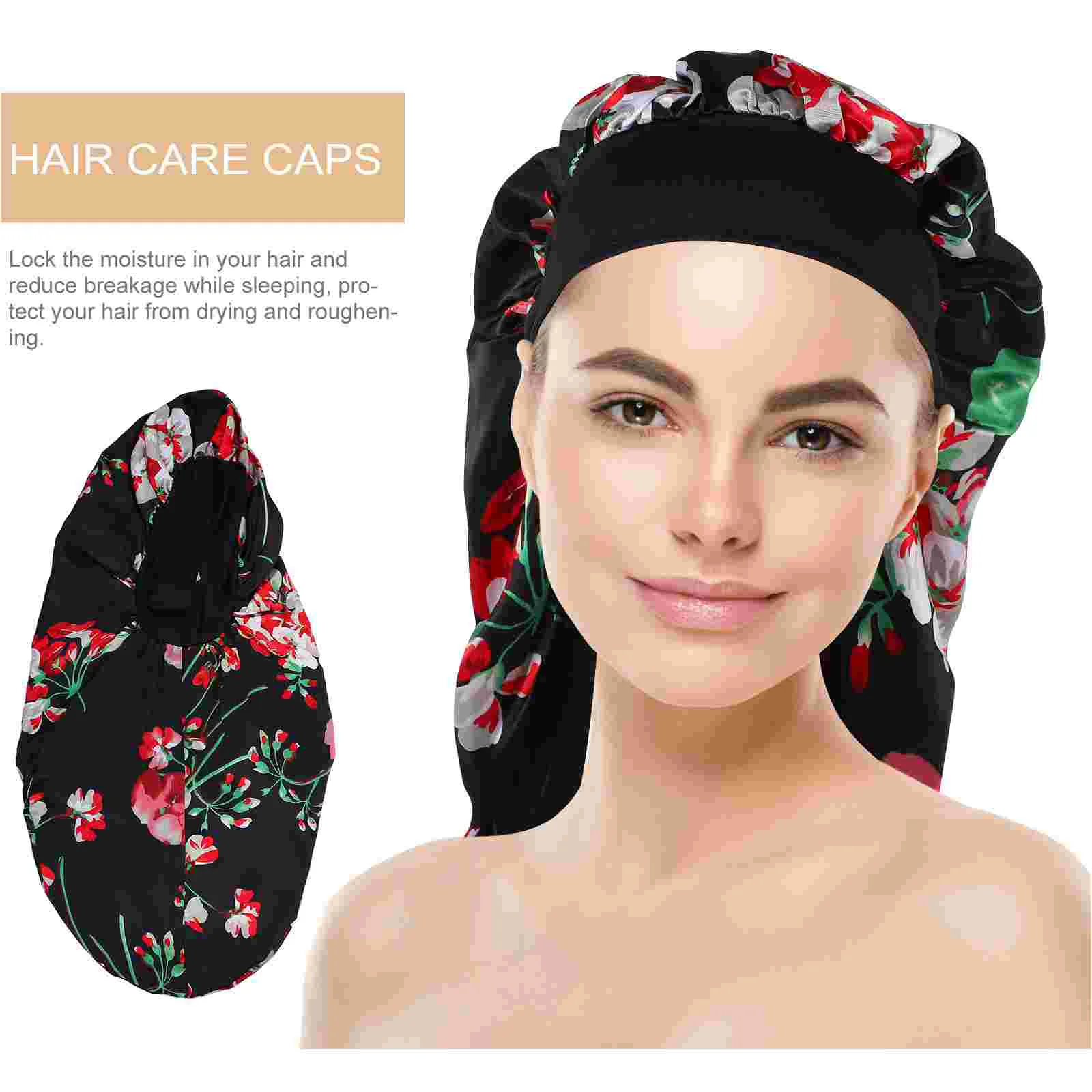 Silk Bonnet หมวกดูแลเส้นผม Bonnets Dropshipping ผู้หญิงซาตินผู้หญิงสําหรับ Sleeping