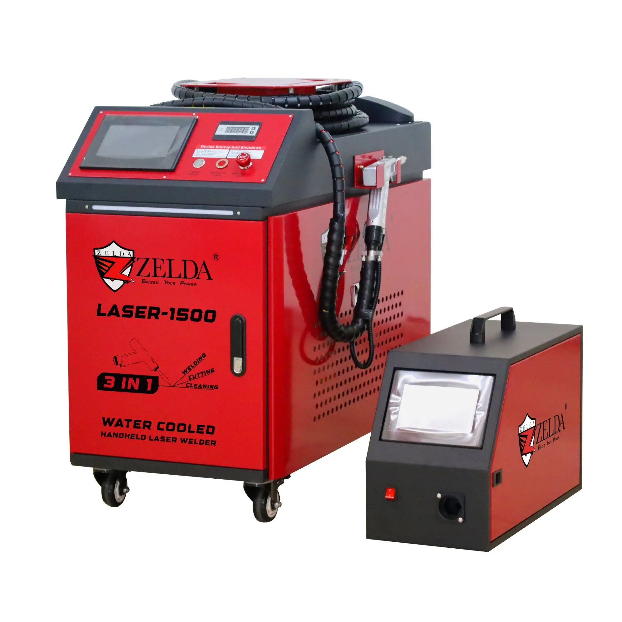 

Ручной лазерный сварочный аппарат-очиститель-резак 1500 Вт, волоконный лазерный сварочный аппарат