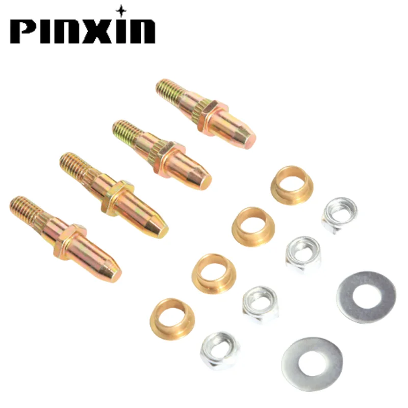 PinXin 4PCS Car Door Hinge Pins Heavy Duty Pin Bushing Kit 19299324 For Chevy Silverado Suburban GMC Sierra 1999-2007