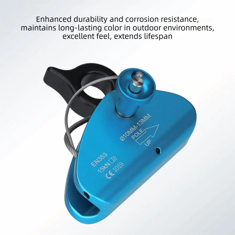 Security Device Self Locking Rope Grab Removable Self Braking Fall Protection Aerial Rope Ascender Mountaineering