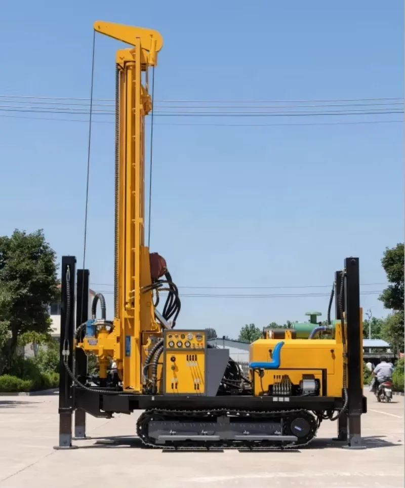 High Efficiency Diesel Crawler Water Well Drilling Rig Bore Well Drilling Machine