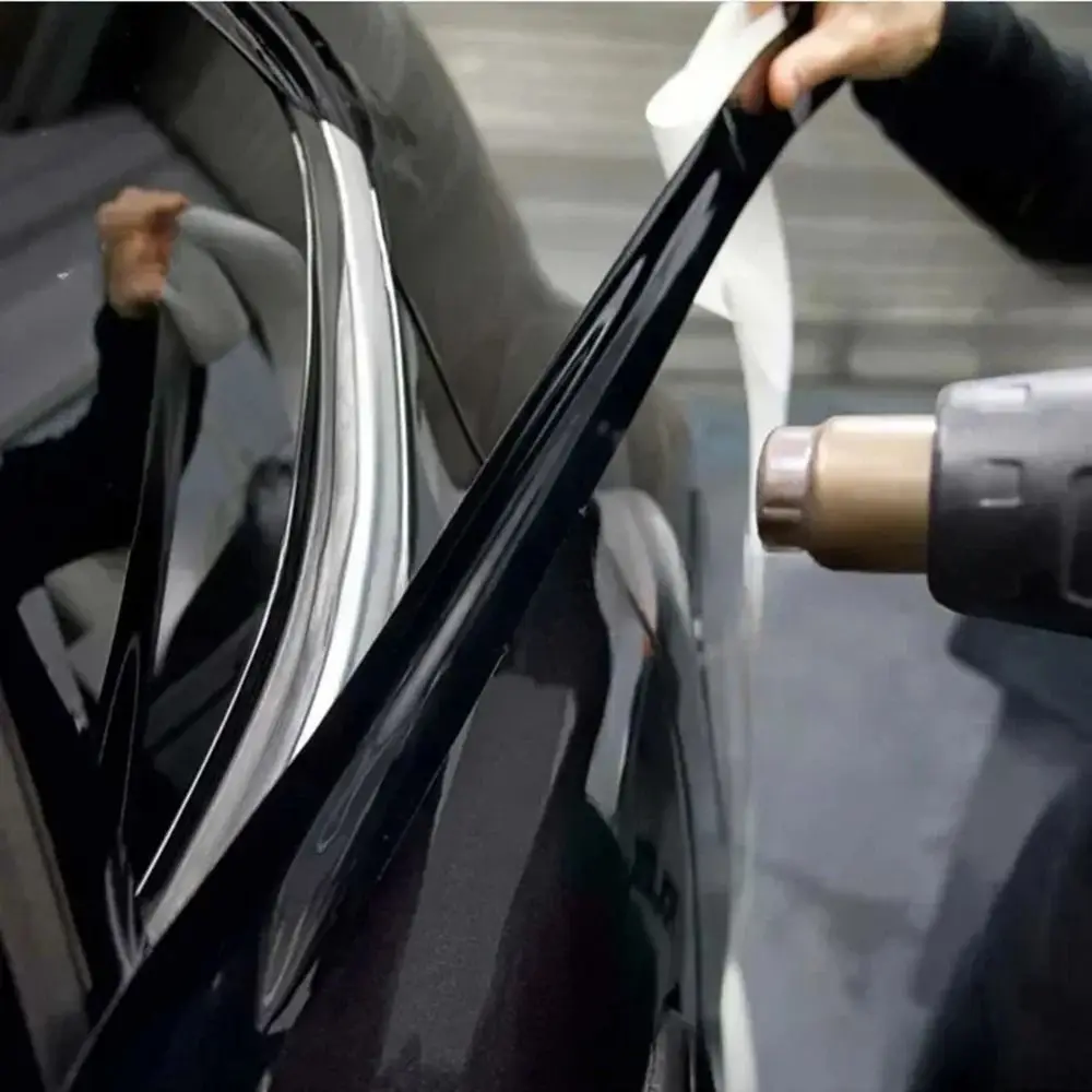 

1 рулон прочной виниловой пленки из углеродного волокна глянцевая 3/5/7/10 см виниловая гоночная полоса черные ПВХ автомобильные наклейки для капота автомобиля наклейка на крышу