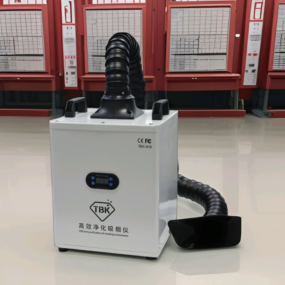 

TBK-618 Fume Extractor Machine for Mobile Phone Back Glass Laser Removing Repair Smoker Absorbing Purifying Smoking Filter