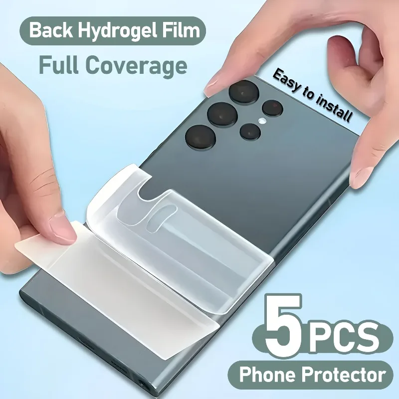 5Pcs Soft Hydrogel Back Film for Samsung Galaxy S25 Edge S24 Ultra S23 FE S22 S21 S20 Plus Note 20 Ultra FE Screen Protector