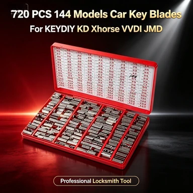 1440 Stück 144 Modelle ungeschnittene Flip-Autoschlüsselrohlinge-Set für KEYDIY KD Xhorse VVDI JMD Klappschlüssel Fernbedienung Schlüsseldienst Handwerkzeug