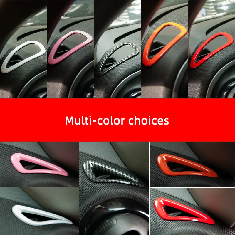 Dashboard Air Outlet Decoration Frame Car Stickers For Mercedes Smart 453 Fortwo Forfour Brabus Styling Interior Accessories