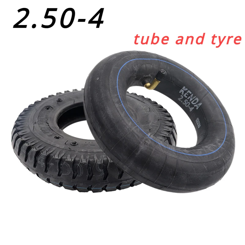 8-inch Pneumatic Inner and Outer Tire 2.50-4 Universal Wheel Rubber Thickened Tyre Trolley Tiger Car Parts