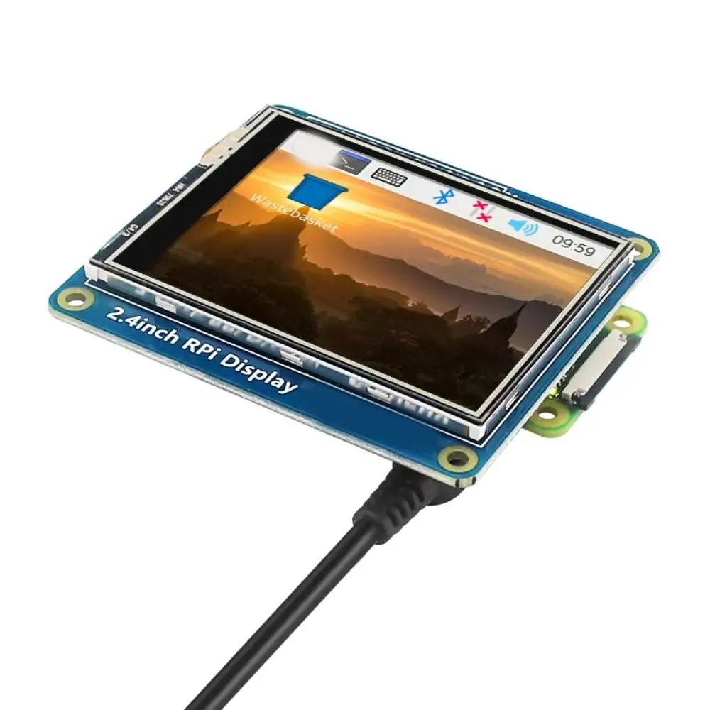 

2.4 Inch Touch Screen IPS Panel Wide Viewing Angle SPI Interface Display 320x240 Resolution TFT Display for Raspberry Pi