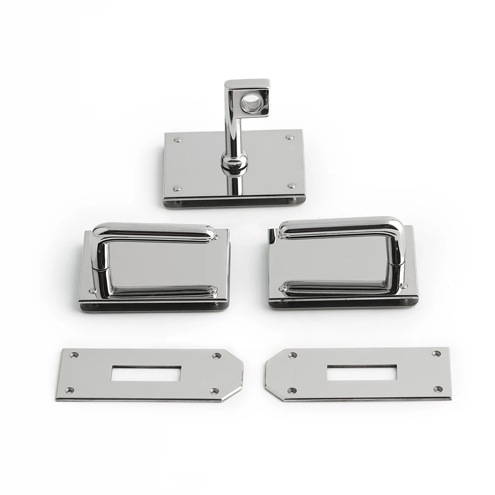 1/3Sets 100% Stainless Steel New Bag Locks Swivel Clasp with Key For Women Handbag Purse Tote Turn Lock Set Accessories High-end
