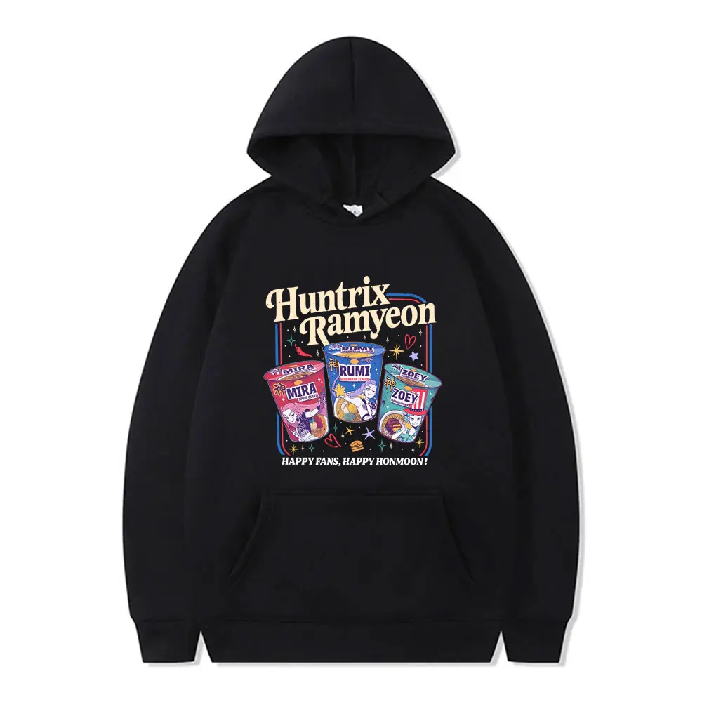 

Kpop Demon Hunters Rumi Mira Zoey Ramen Funny Meme Hoodie Men Women Cartoon Fashion Trend Hoodies Male Fleece Cotton Sweatshirt