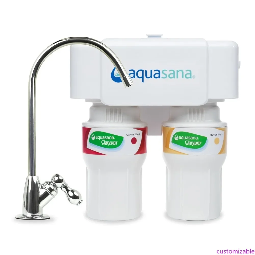 Customizable Under Sink Water Filter System - Reduces PFAS, Lead, & Chlorine in Drinking Water - Under Counter Claryum Filtratio