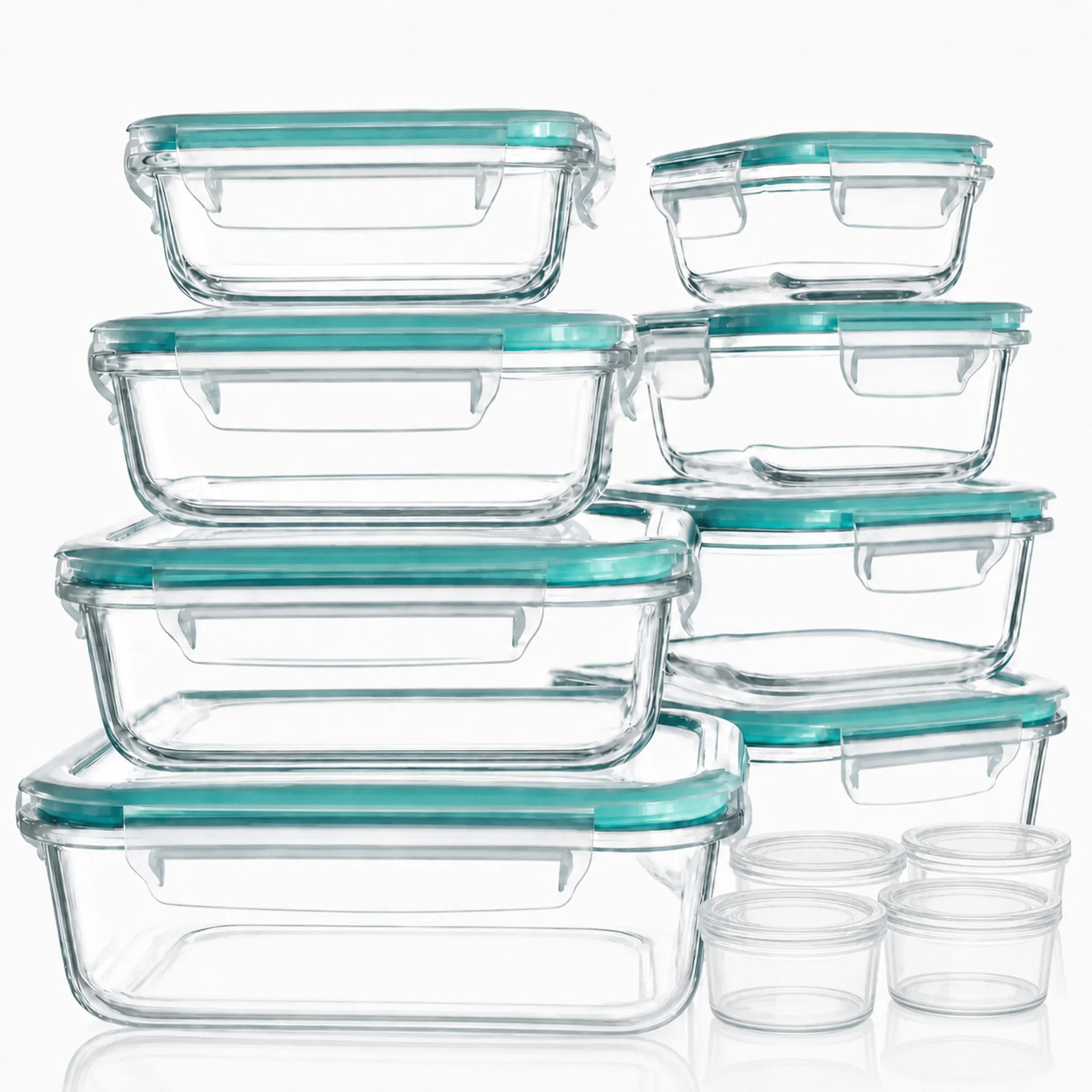 กล่องเก็บอาหารแก้วปิดผนึก 16 ช - Food Storage Glass Box บทวิจารณ์และราคา