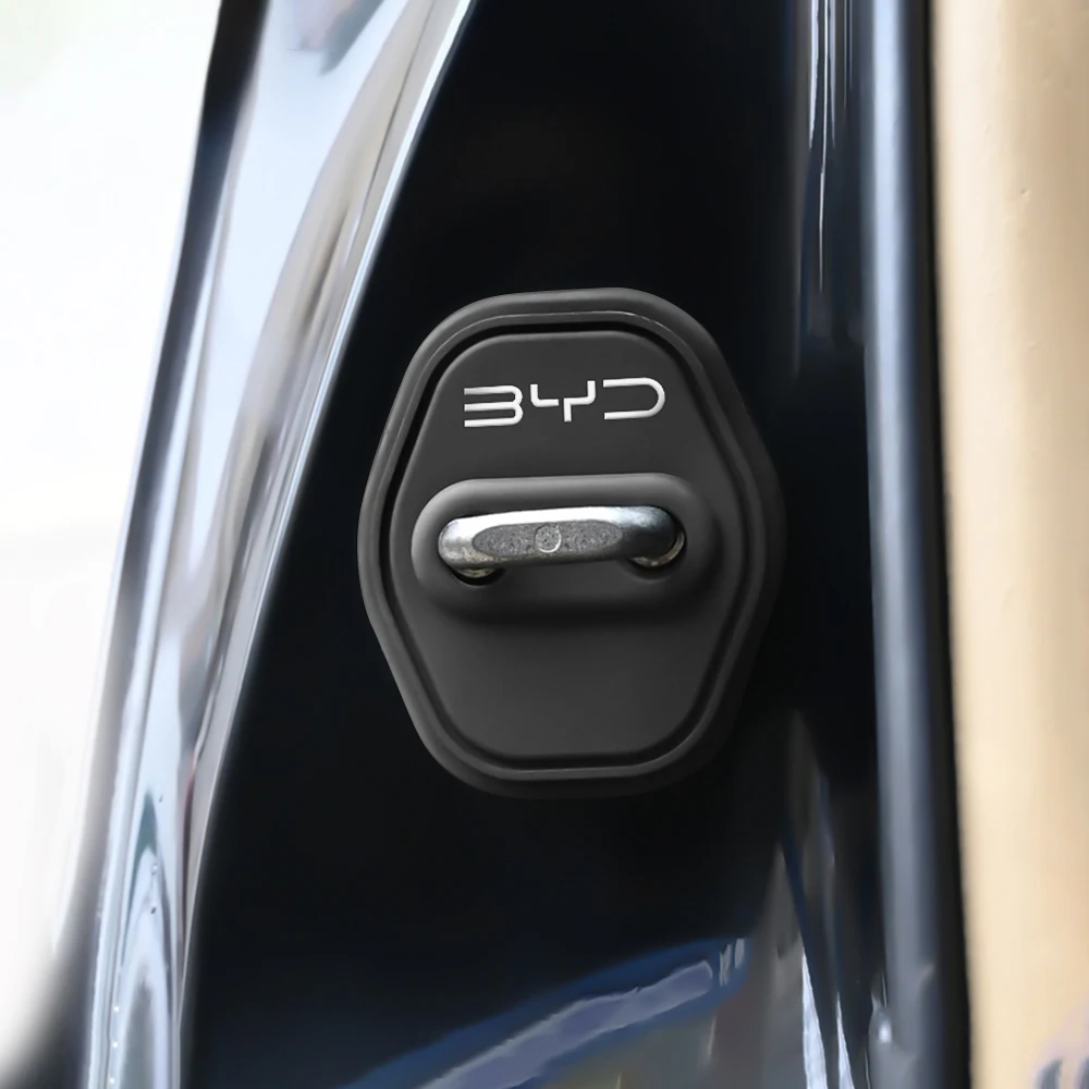 2/4Pcs Silicone Car Door Lock Buckle Anti-collision Protective Cover for BYD F3 I3 F0 F6 S6 S8 E5 E6 G6 L3 S7 M6 Tang Song Qing