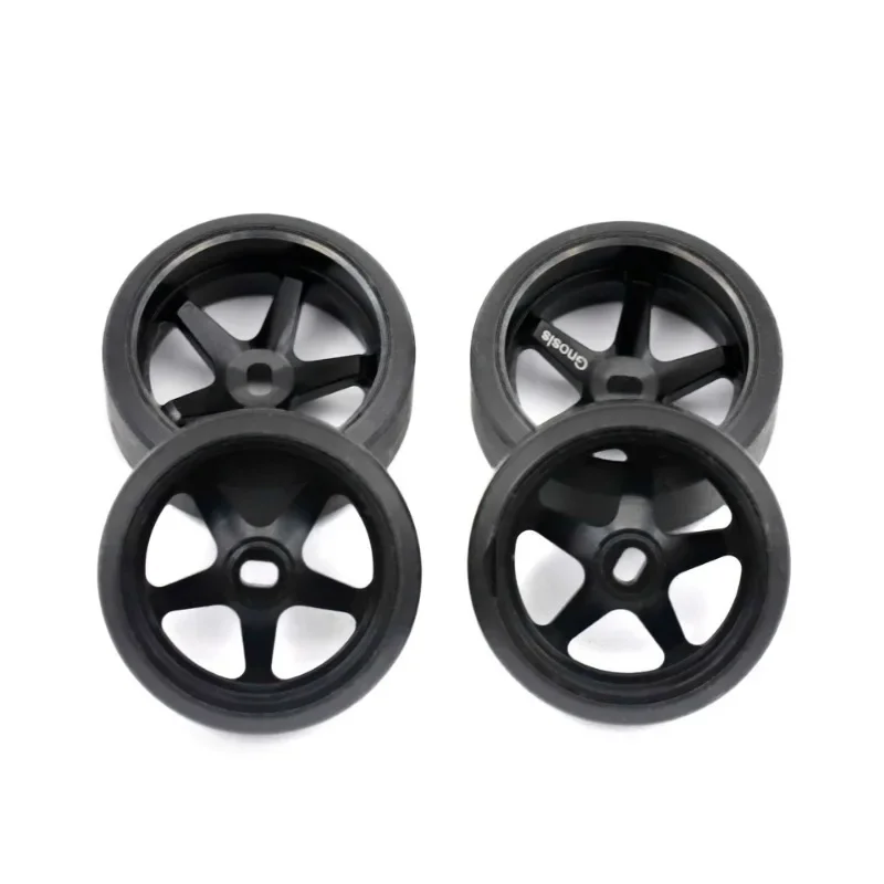 2.5/5.5 Degrees Hard Plastic Drift Tires Metal Wheel Rim for Wltoys 284131 K969 K989 Kyosho Mini-Z 1/28 RC Car Upgrade Parts