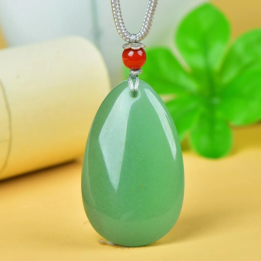 Exquisite Aventurine Water Drop Pendant Jewelry  19011#