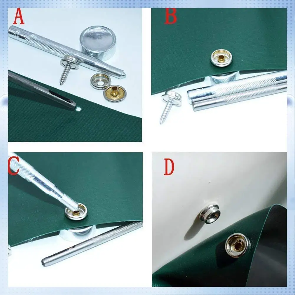 

ABMW-100Pcs 15Mm Boat Cover Canvas Stainless Steel Snap Fastener Clip Awning Button Rivet Marine Hardware Accessories