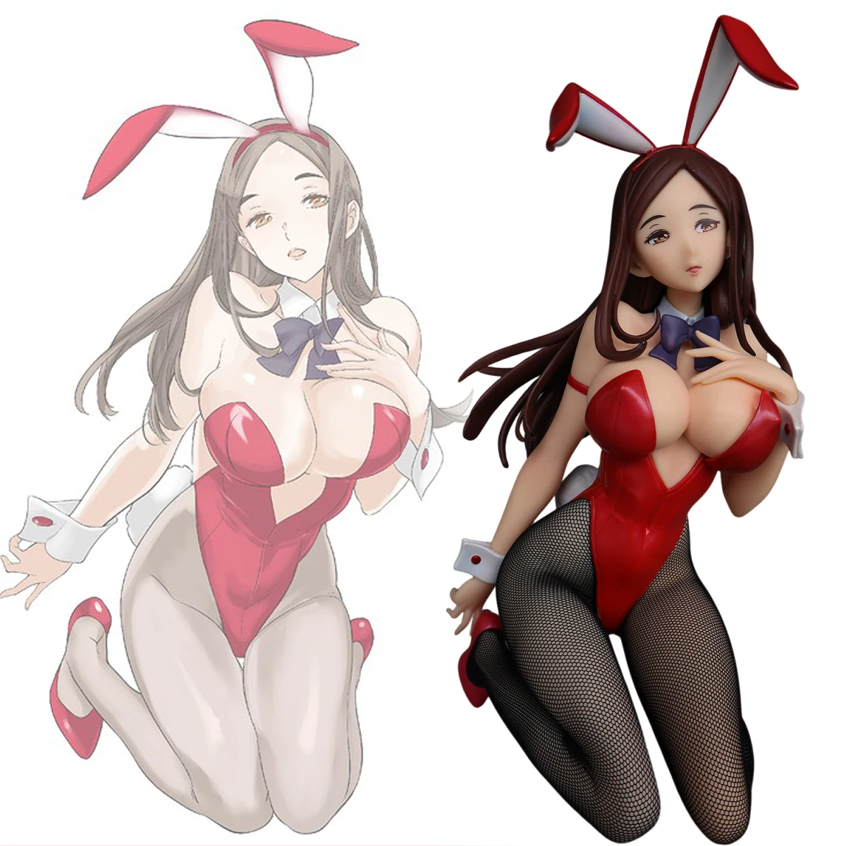 

28CM Akagi Youko 1/4 Bunny Ver Sexy Girl Native BINDing Action Figures PVC Collection Model Toys Festive Gift Anime Fans