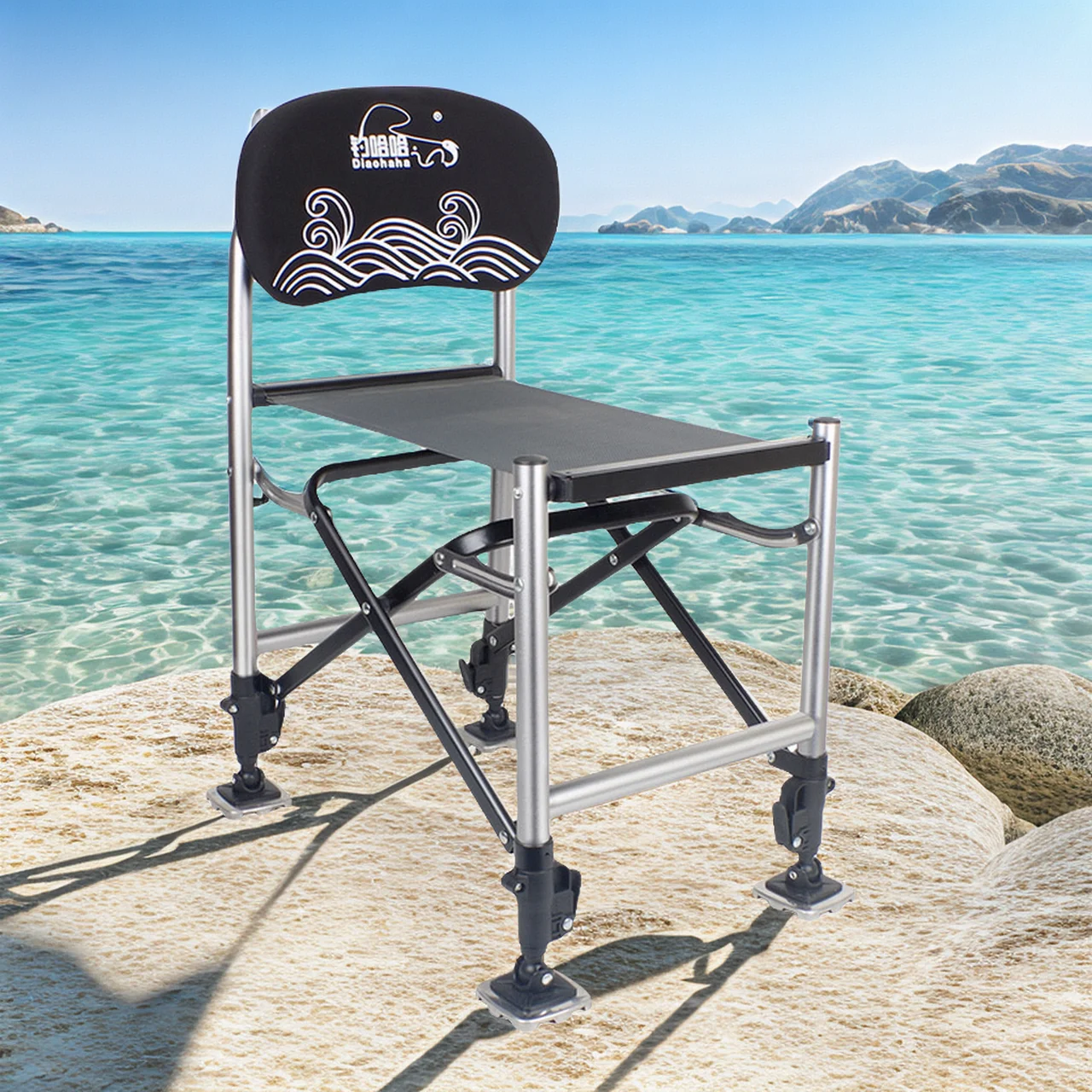 

Lounger Ergonomic Chaise Foldable Beach Chair Folding Camping Fishing Portable Chairs Tourist Stool Bench Lightweight