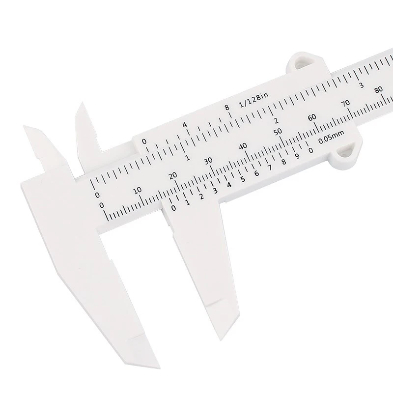 150MM Portable Plastic Eyebrow Measuring Vernier Caliper Tattoo Caliper Ruler Plastic Makeup Measurement Tools