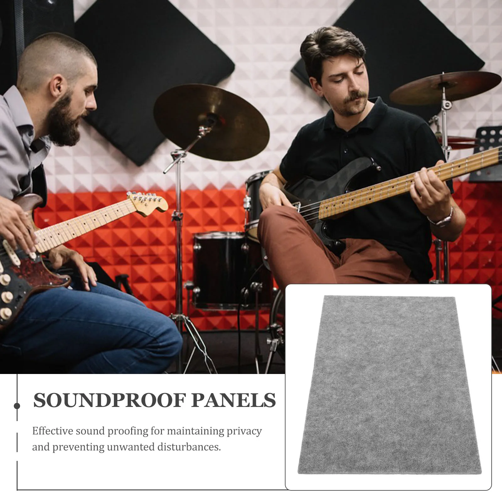 

Sound-absorbing Board Insulation Pad Soundproofing Wall Panel Panels Polyester Acoustic