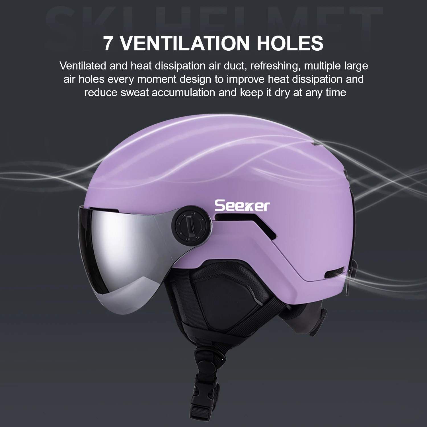 zoekers volwassen skihelm met bril enkel en dubbel board winddicht warm anti-botsing ski-beschermingsuitrusting veiligheidshelm