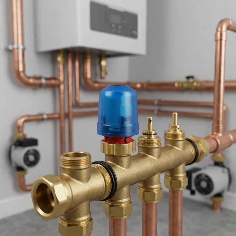 Thermal Actuator Engineered for Underfloor Heating Applications with IP54 Enclosure Rating and Consistent Performance