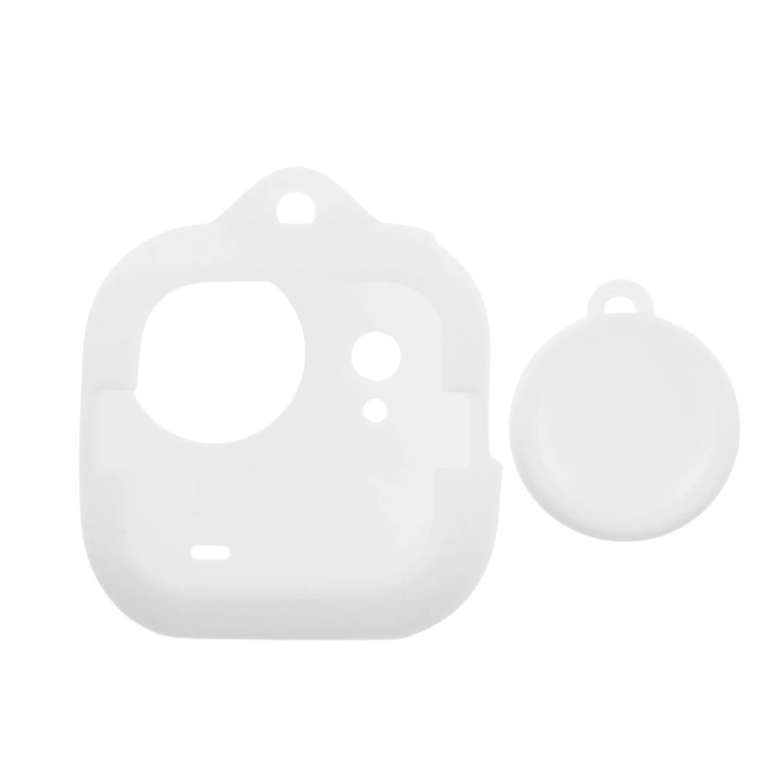 

White Silicone Protective Case Soft Shockproof Anti-Drop Cover for Action Camera Outdoor Travel Camera Protector