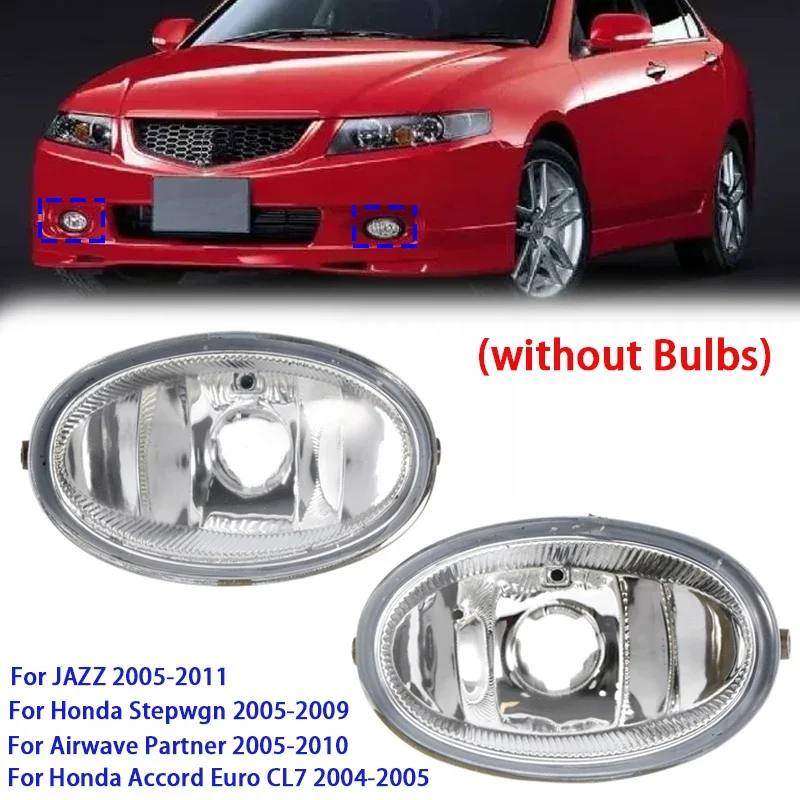 1/2pcs Car Front Bumper Fog Light for Honda Stepwgn 05-09/ACCORD Euro CL7 04-05/Airwave Partner 05-10/JAZZ 05-11