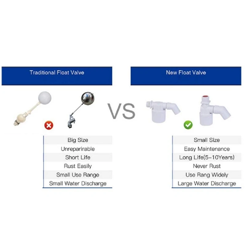 M11K-Floating Ball Valve Built-In Embedded Float Valve Water Level Control Valve For Solar Water Tank