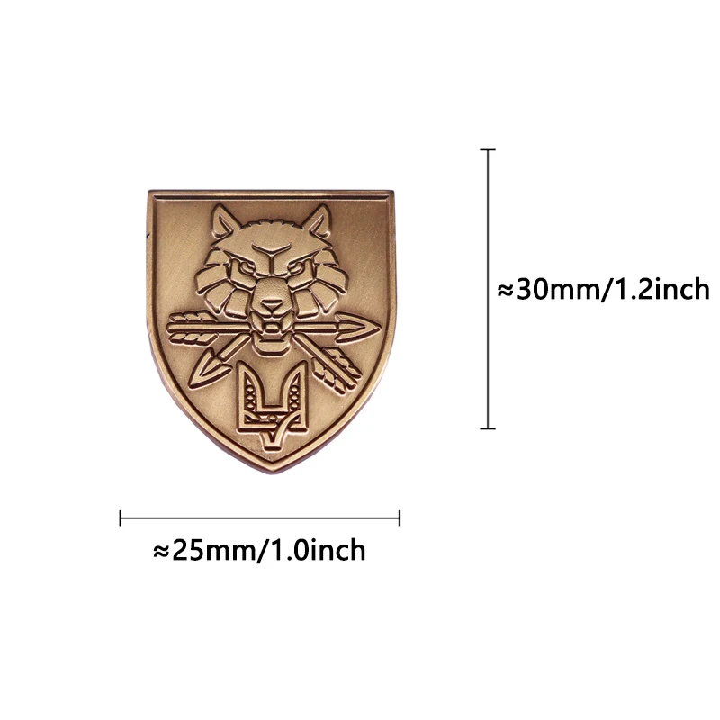 القوات العمليات الخاصة الأوكرانية SOF شعار بروش شارة عسكرية مجوهرات معدنية عتيقة #3