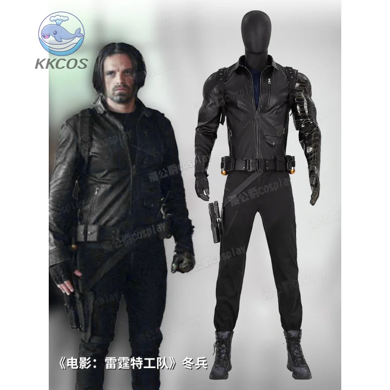 

Movie Thunderbolts Winter Soldier Cosplay Costume Bucky Barnes Party Uniform Halloween Carnival Party Role Play Outfit Men KKCos