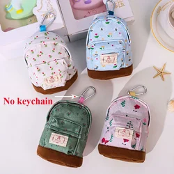 Multicolor Mini Backpack Style Coin Bag Purses Kids Gifts Women Girl Floral Canvas Coin Purse Change Pouch Clutch Bags Wallet