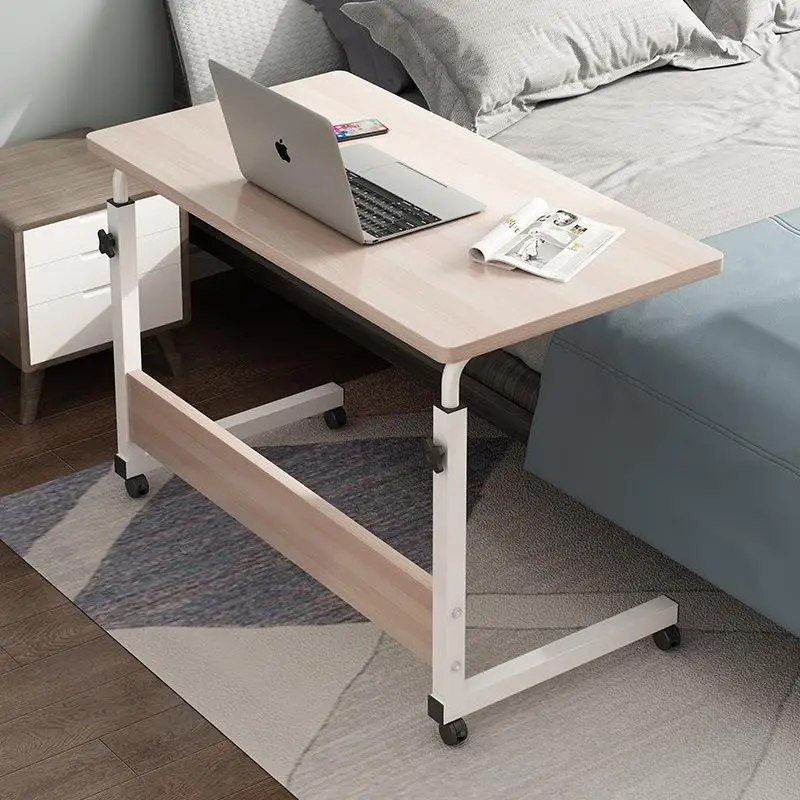 Folding Computer Mobile Lift Desk, Study Table, Height Adjustable, Lap Bed Tray, Scrivania Standing Furniture