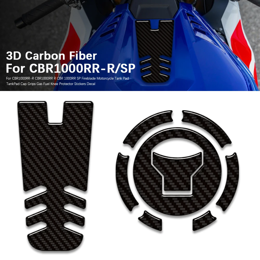 

For CBR1000RR-R CBR1000RR R CBR 1000 RR RRR SP Fireblade Tank Pad Cap Stickers Decals Protector Carbon Fiber Decals Waterproof