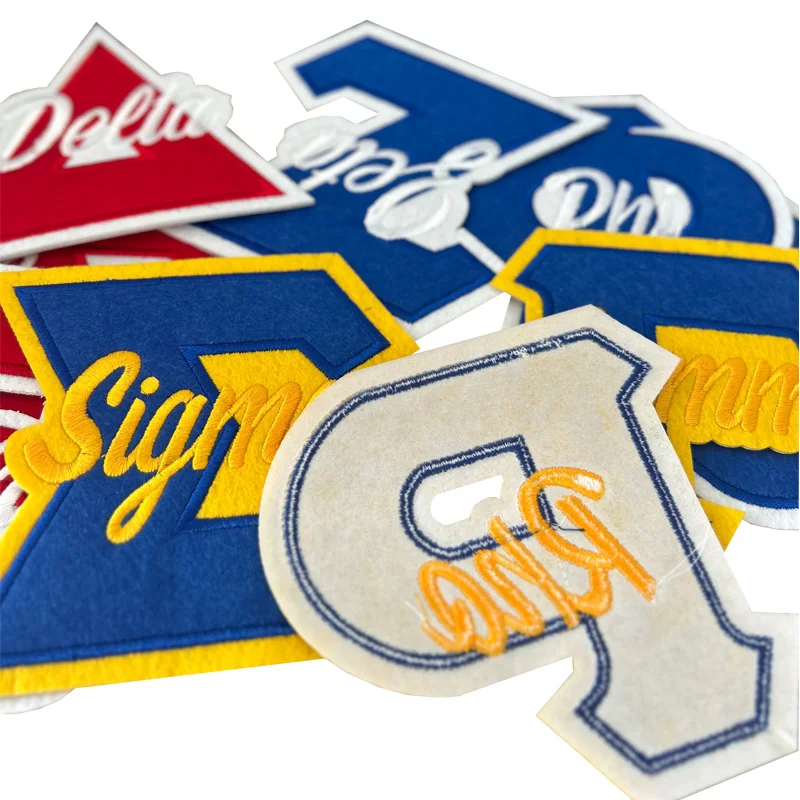 Classic Sorority Greek Alphabet Iron-on Patches, Machine Embroidery Greek Letter Delta Sigma Theta, SGRho  for Clothing