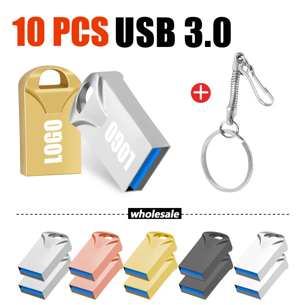 10PCS/lot NEW USB 3.0 Stick 8GB Creative Pen Drive128GB 64GB High-Speed usb Flash Drive Free Logo16G32G Pendrive Publicity Gift