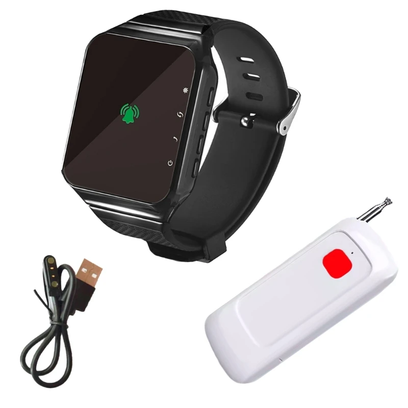 Receptor relojes inalámbricos para alerta emergencia alerta emergencia amigable para piel