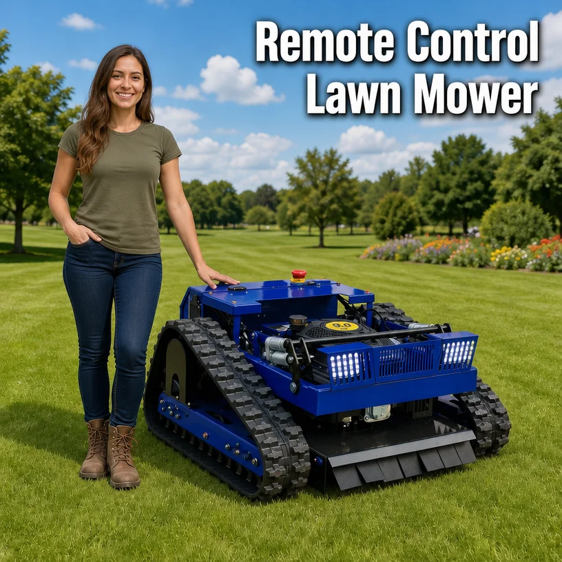 Customized Remote-Controlled Lawn Mower, Single Cylinder Four Stroke Fuel Powered, Factory Shipped at an Affordable Price