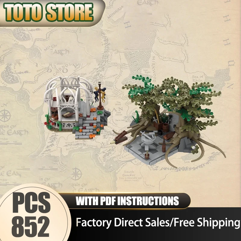 

Moc Building Blocks The King Returns Model Technology Bricks Rings Movie Series DIY Famous Sence Assembly Holiday Toy Set Gifts