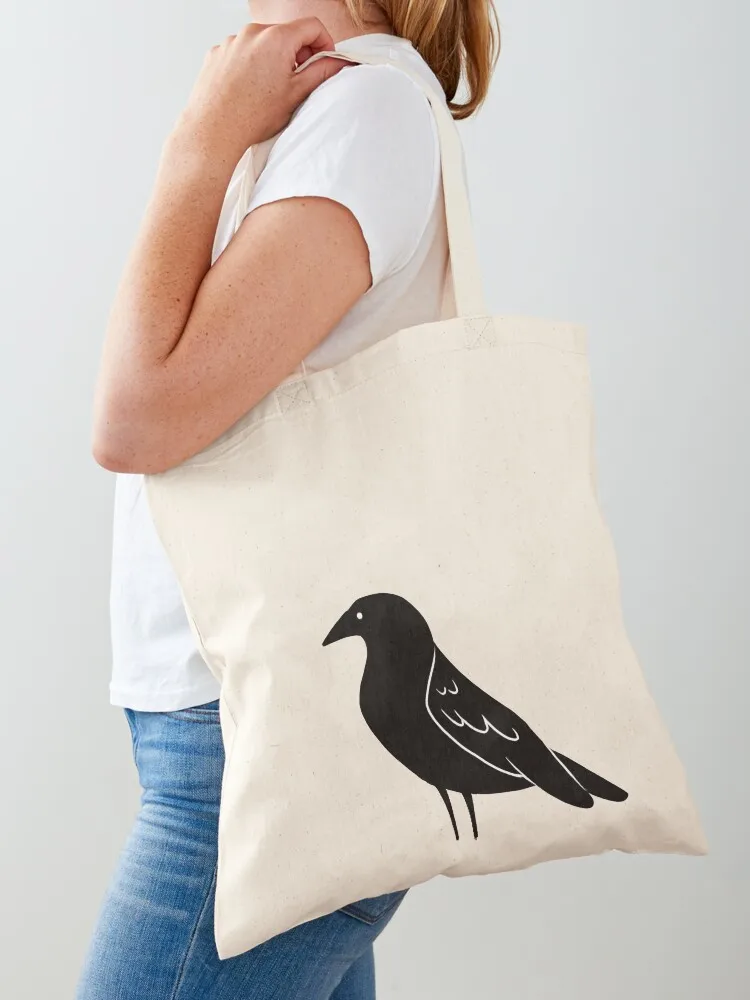 

Large crow Tote Bag tote bag university reusable shopping bag Women's shopper