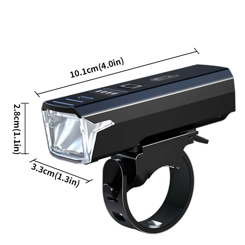 Luz de bicicleta portátil super brilhante, Farol de equitação noturna, Carregamento USB, Lanterna LED à prova d'água para acampar, caçar, ciclismo