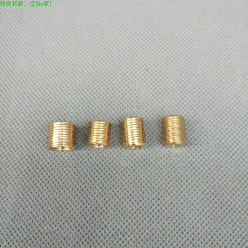 10pcs/lot M4/M5/M6 To M10/M8/M12/M14 Brass Threaded Hollow Tube Adapter Inner Outer Threaded Coupling Conveyer Joint Adapter DIY