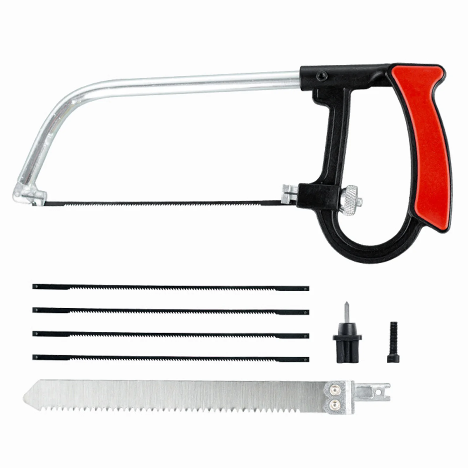 8 in 1 Hacksaw Frame Set Multi Purpose Steel Saw Easy To Use Heavy Duty Handsaws for Metal Woodworking Glass Rubber PVC Pipes