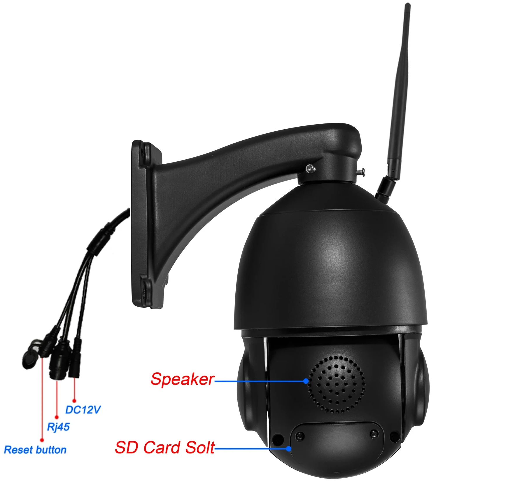 Imagem -03 - Câmera de Segurança ip Infared Auto Tracking Camhi H.265 8mp 4k Zoom Óptico de 54x Alarme de Rotação Áudio Poe Wifi em ip Ptz Max.512g