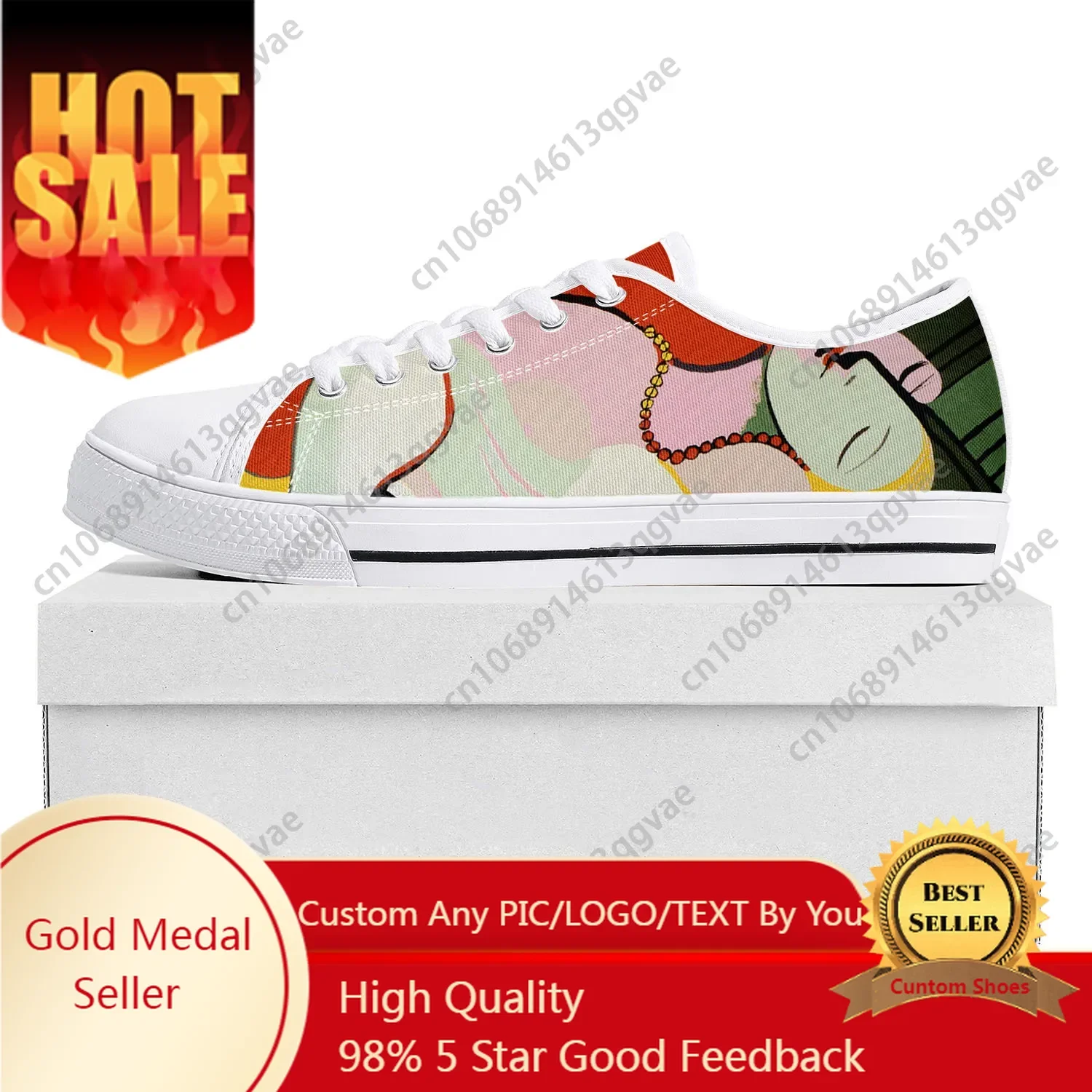 

Picasso Art Painting Work Dream Low Top High Quality Sports Shoes Men Ladies Teenagers Canvas Shoes Couple Custom Shoes