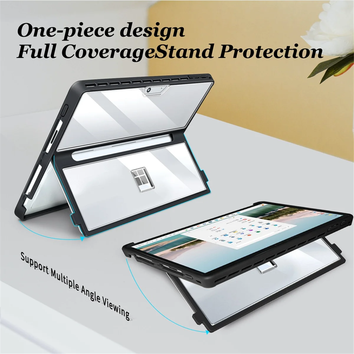 حافظة كمبيوتر محمول مقاس 13 بوصة لهاتف Microsoft Surface Pro 11 10 9 8 حافظة كمبيوتر محمول متوافقة مع لوحات المفاتيح من النوع A TQ