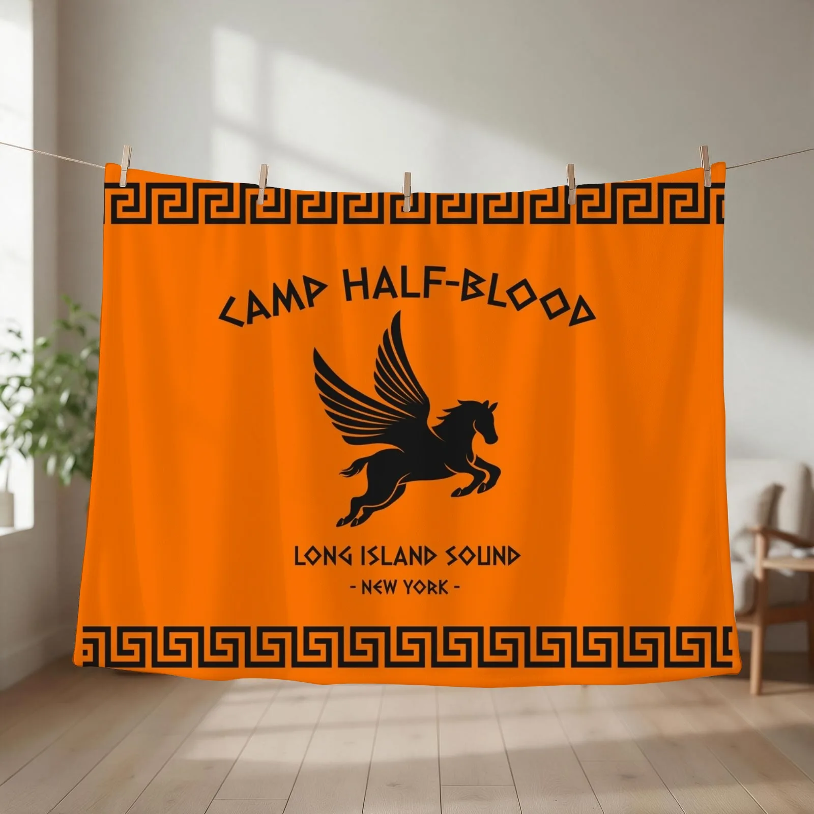 Camp Half-Blood Throw Blanket couch cozy soft plush fuzzy picnic outdoor blanket