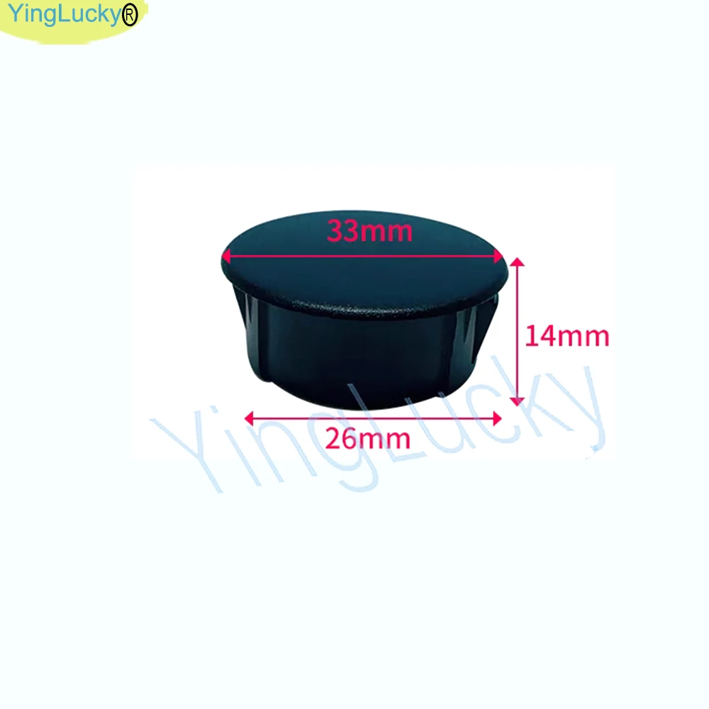 Arcade-Tastenabdeckung 10 Stück 28MM / 24MM 30mm Schraubverschluss Schwarz Nylon Arcade-Drucktasten-Abdeckung Lochkappe Plug-Up – Detail 1
